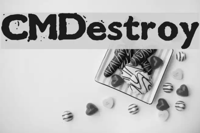 CMDestroy Font examples