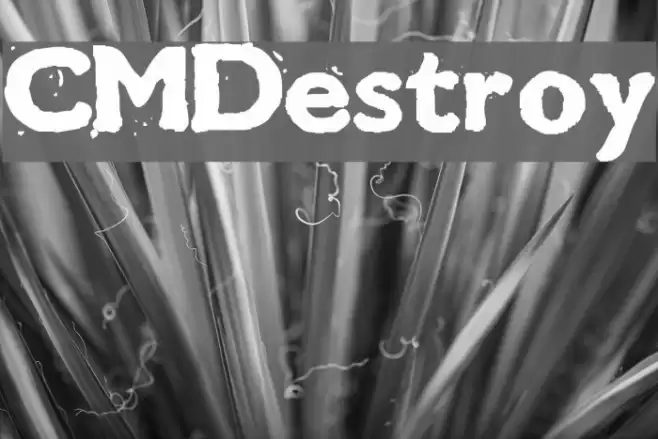CMDestroy Font examples