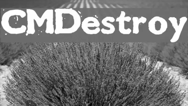 CMDestroy Font examples