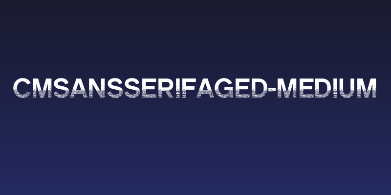 CMSansSerifAged-Medium Social Header
