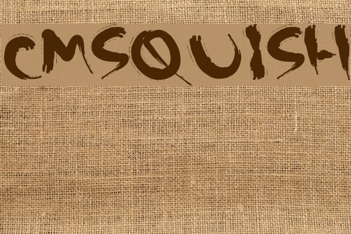 CMSquish Font examples