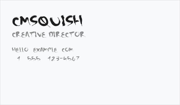 CMSquish Business Card