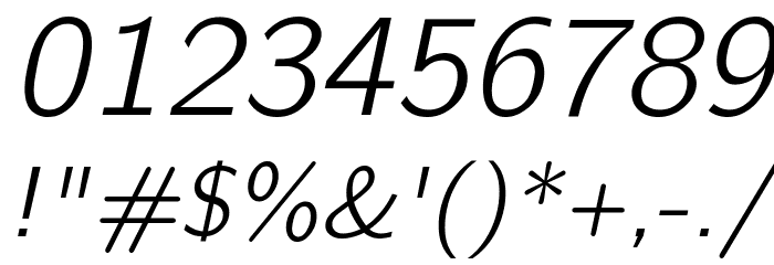 CMU Bright Oblique Font OTHER CHARS