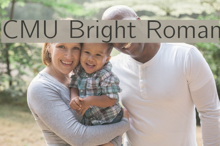 CMU Bright Roman Font examples