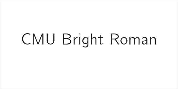 CMU Bright Roman Logo