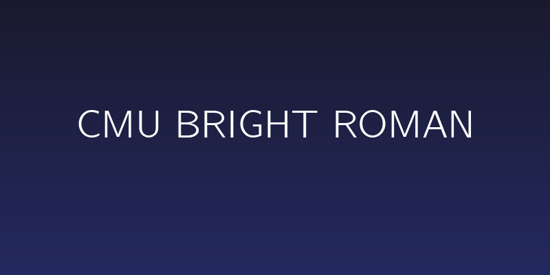 CMU Bright Roman Social Header