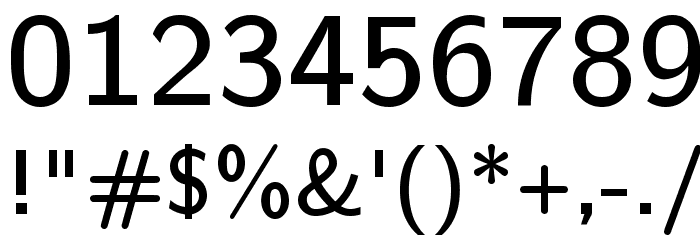 CMU Bright SemiBold Font OTHER CHARS