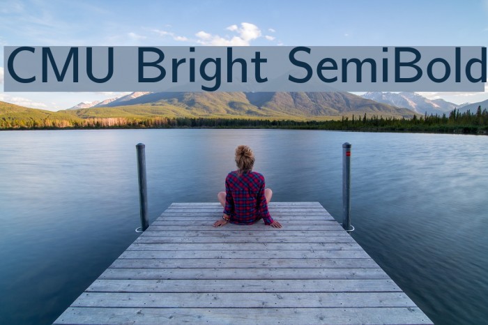 CMU Bright SemiBold Font examples