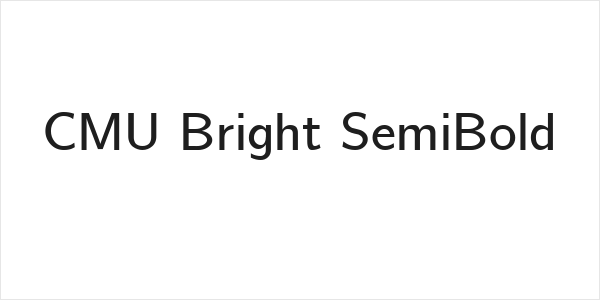 CMU Bright SemiBold Logo