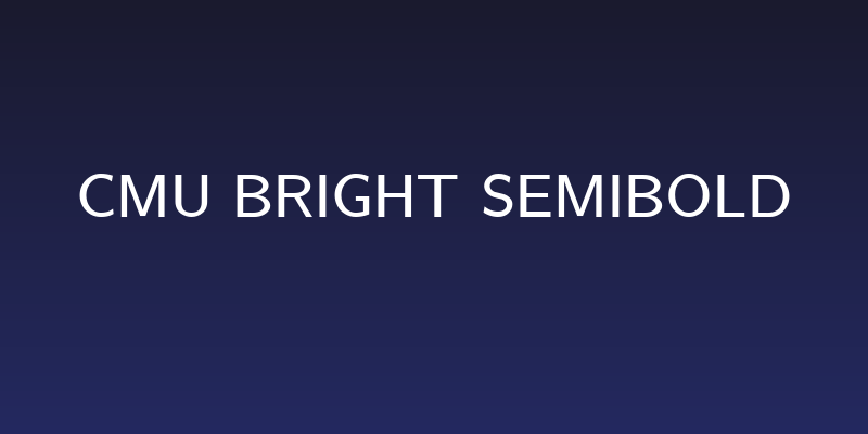 CMU Bright SemiBold Social Header