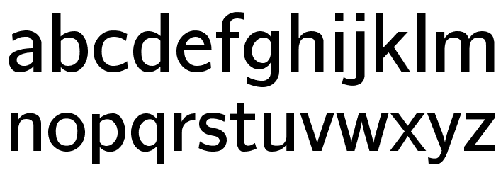 CMU Bright SemiBold Font LOWERCASE