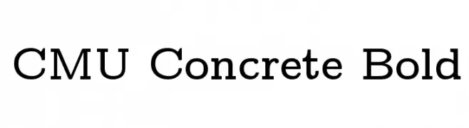 CMU Concrete Bold  تنزيل الخطوط