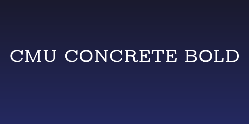 CMU Concrete Bold Social Header