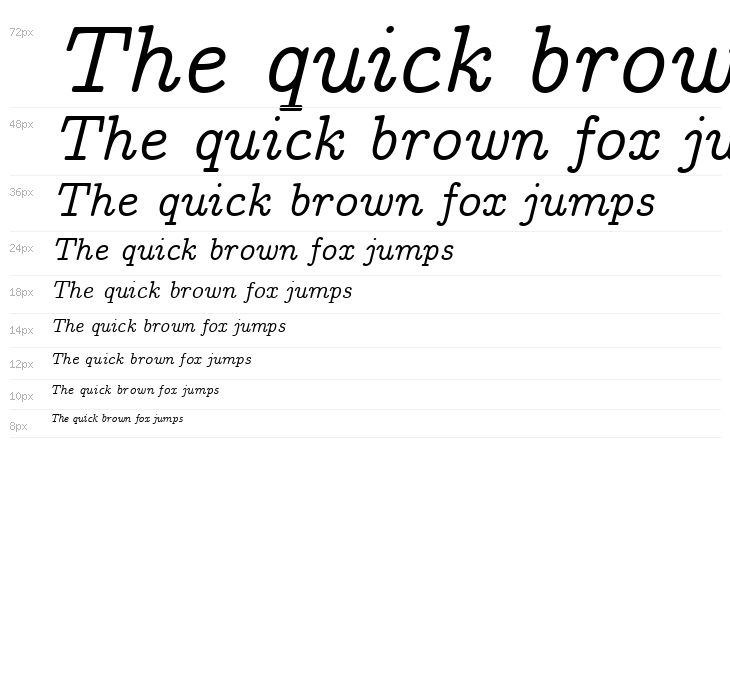 CMU Concrete Italic Waterfall