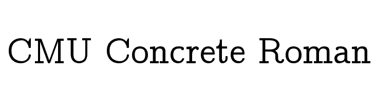 CMU Concrete Roman  Free Fonts Download
