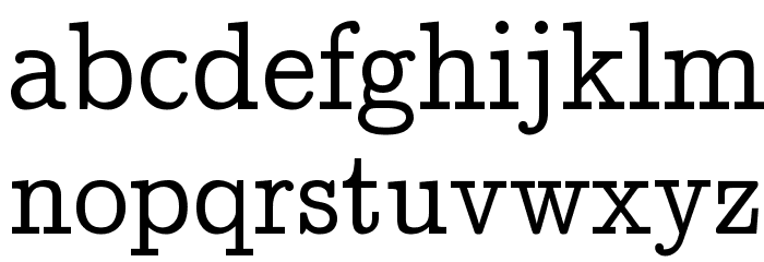 CMU Concrete Roman Font LOWERCASE