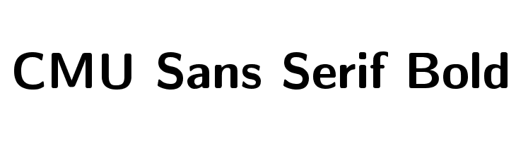 CMU Sans Serif Bold Font