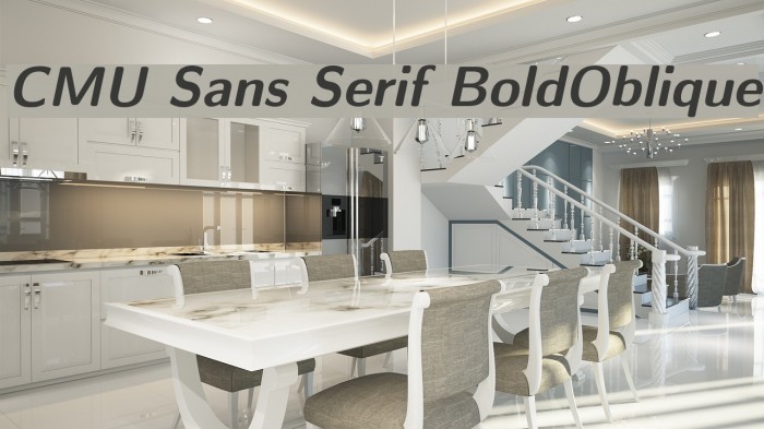 CMU Sans Serif BoldOblique Font examples