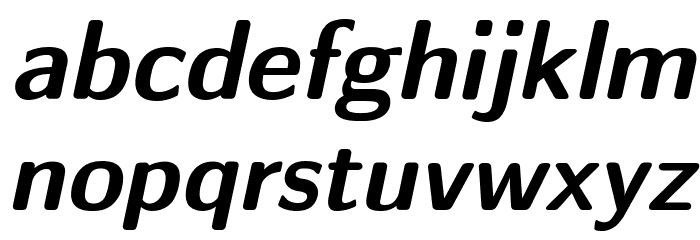 CMU Sans Serif BoldOblique Font LOWERCASE