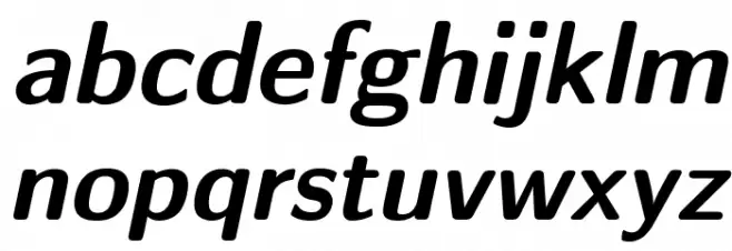 CMU Sans Serif BoldOblique फ़ॉन्ट लोअरकेस