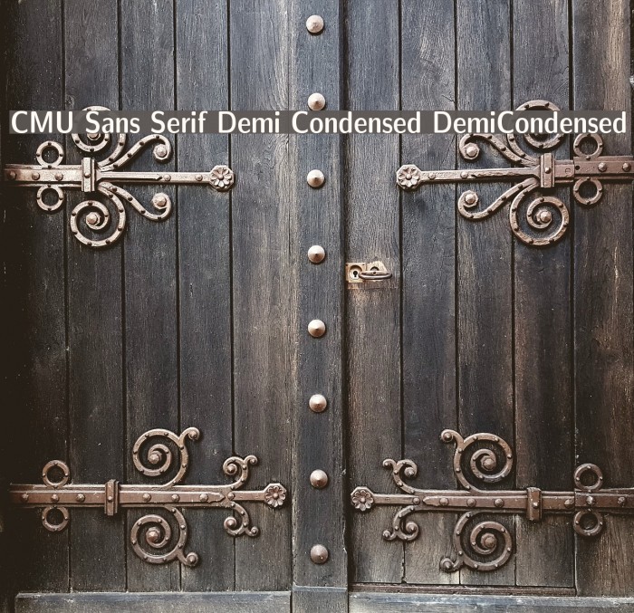 CMU Sans Serif Demi Condensed DemiCondensed Example 1