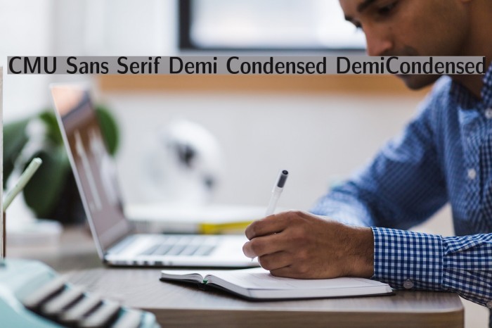 CMU Sans Serif Demi Condensed DemiCondensed Example 2