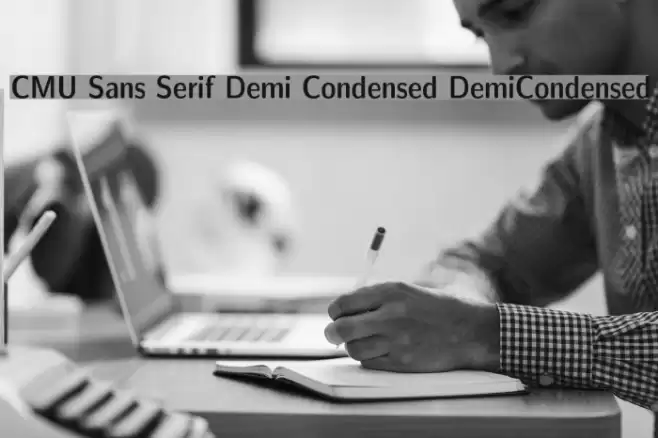 CMU Sans Serif Demi Condensed DemiCondensed Font examples