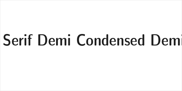 CMU Sans Serif Demi Condensed DemiCondensed Logo