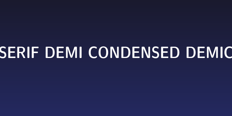 CMU Sans Serif Demi Condensed DemiCondensed Social Header