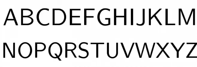 CMU Sans Serif Medium Fonte MAIÚSCULAS