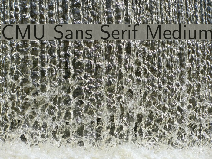 CMU Sans Serif Medium Font examples