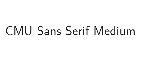 CMU Sans Serif Medium Logo