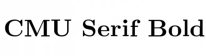 CMU Serif Bold  Frei Schriftart Herunterladen