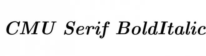 CMU Serif BoldItalic  تنزيل الخطوط