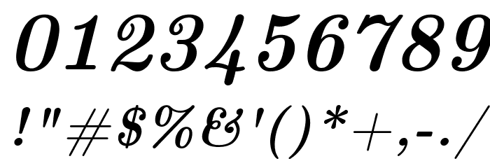 CMU Serif BoldItalic Polices AUTRES CHARS