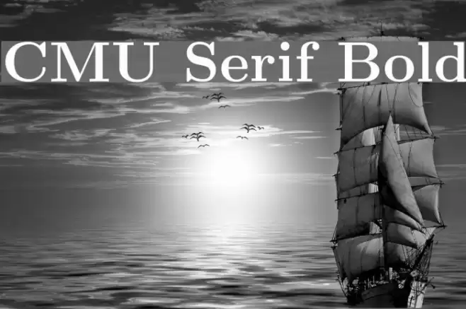 CMU Serif Bold Font examples