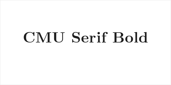 CMU Serif Bold Logo