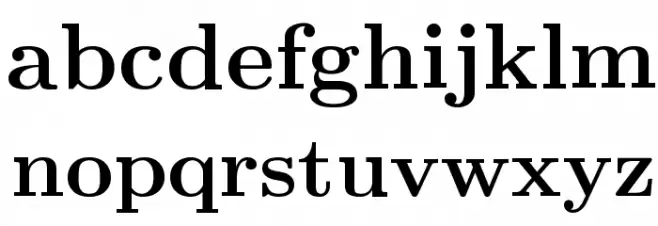 CMU Serif Bold Font LOWERCASE