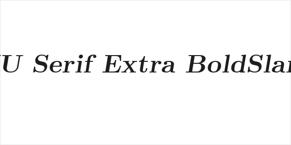 CMU Serif Extra BoldSlanted Logo