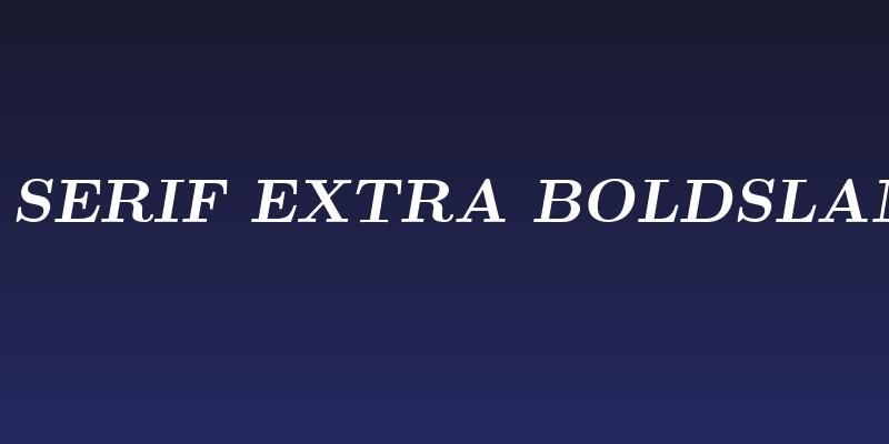 CMU Serif Extra BoldSlanted Social Header