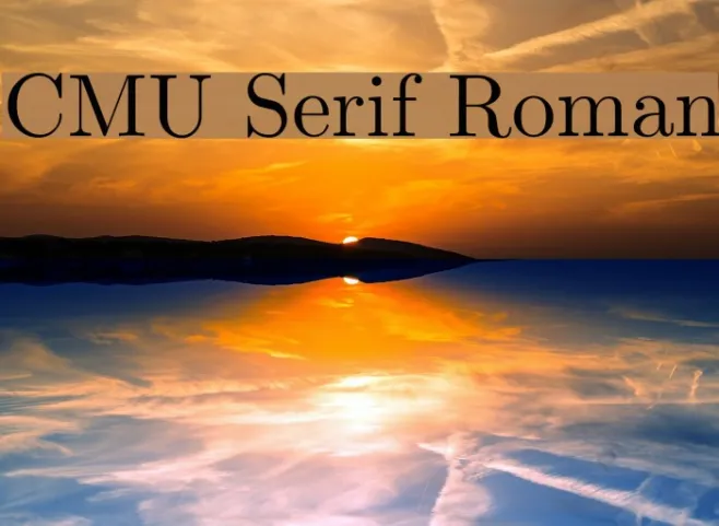 CMU Serif Roman Example 3