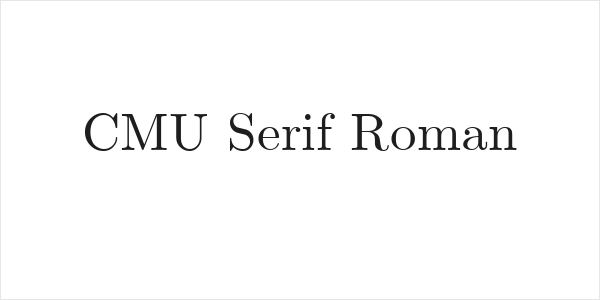 CMU Serif Roman Logo