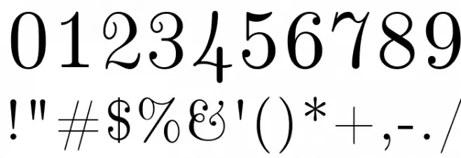 CMU Serif Upright Italic UprightItalic Font OTHER CHARS