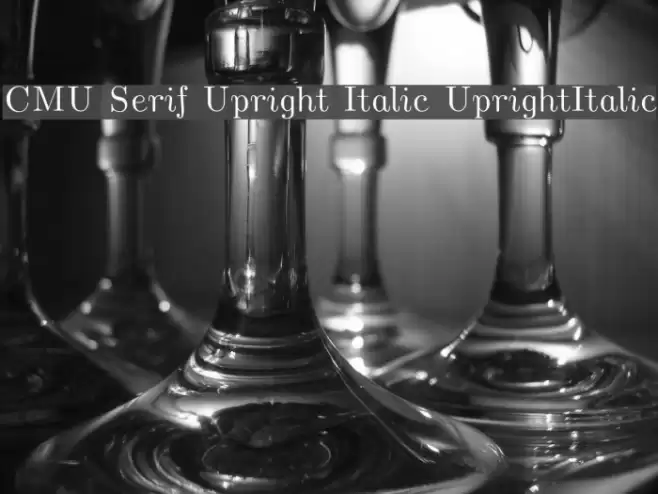 CMU Serif Upright Italic UprightItalic Font examples