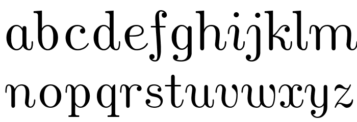 CMU Serif Upright Italic UprightItalic Font LOWERCASE