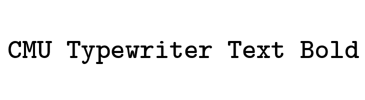 CMU Typewriter Text Bold  Скачать бесплатные шрифты