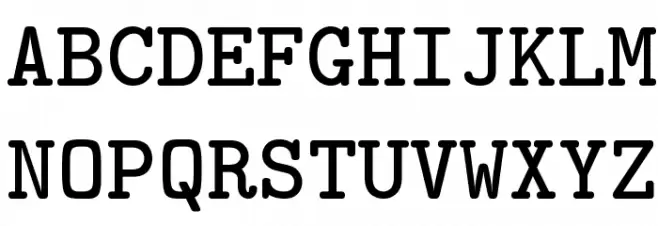 CMU Typewriter Text Bold Fonte MAIÚSCULAS