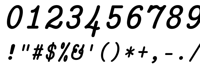 CMU Typewriter Text BoldItalic Font OTHER CHARS