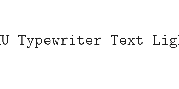 CMU Typewriter Text Light Logo