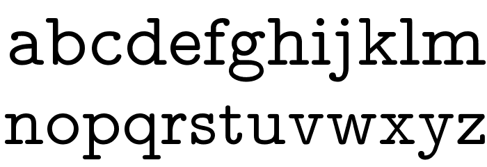 CMU Typewriter Text Variable Width Medium Font LOWERCASE